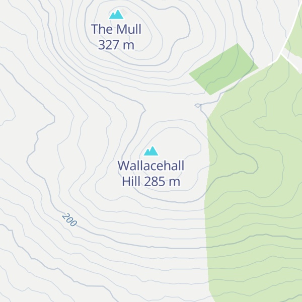 Map of Wallacehall Hill