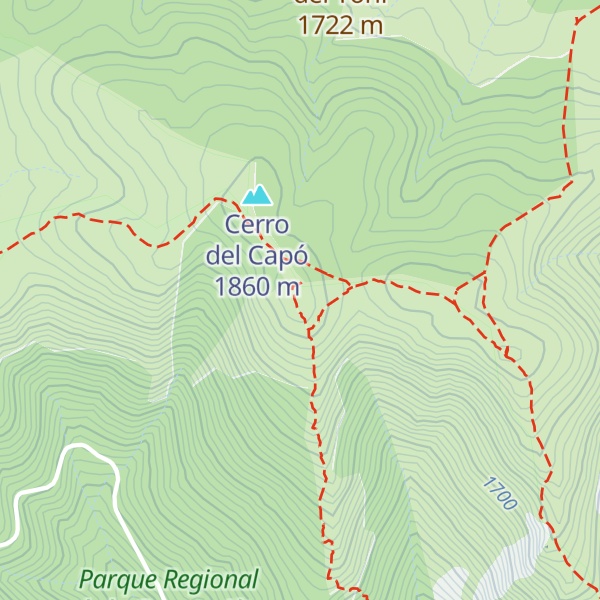 Map of Cerro de la Genciana