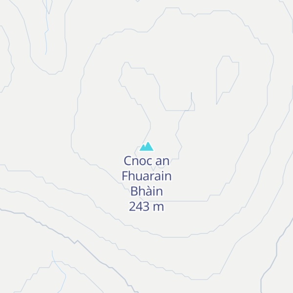 Map of Cnoc an Fhuarain Bhàin