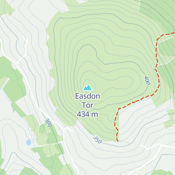 Map of Easdon Tor