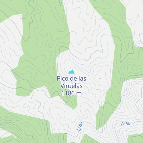 Map of Pico de las Viruelas