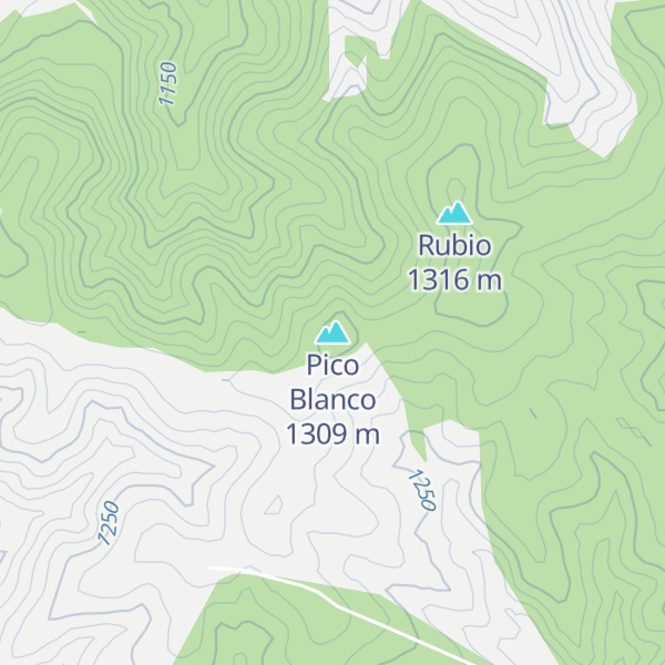 Map of Pico Blanco