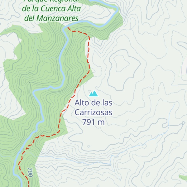 Map of Alto de las Carrizosas