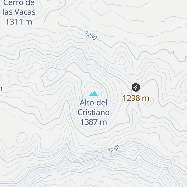 Map of Alto del Cristiano