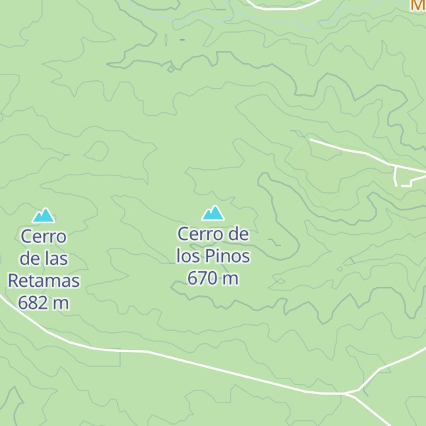 Map of Cerro de los Pinos