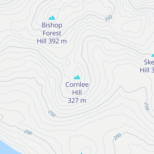 Map of Cornlee Hill