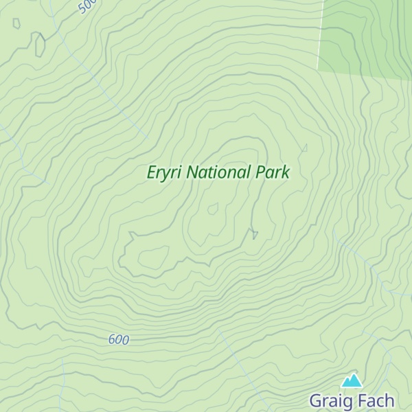 Map of Rhobell Fawr