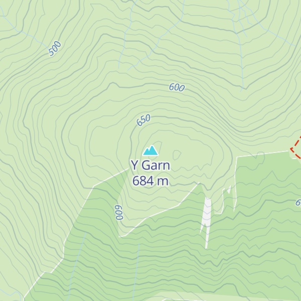 Map of Y Garn