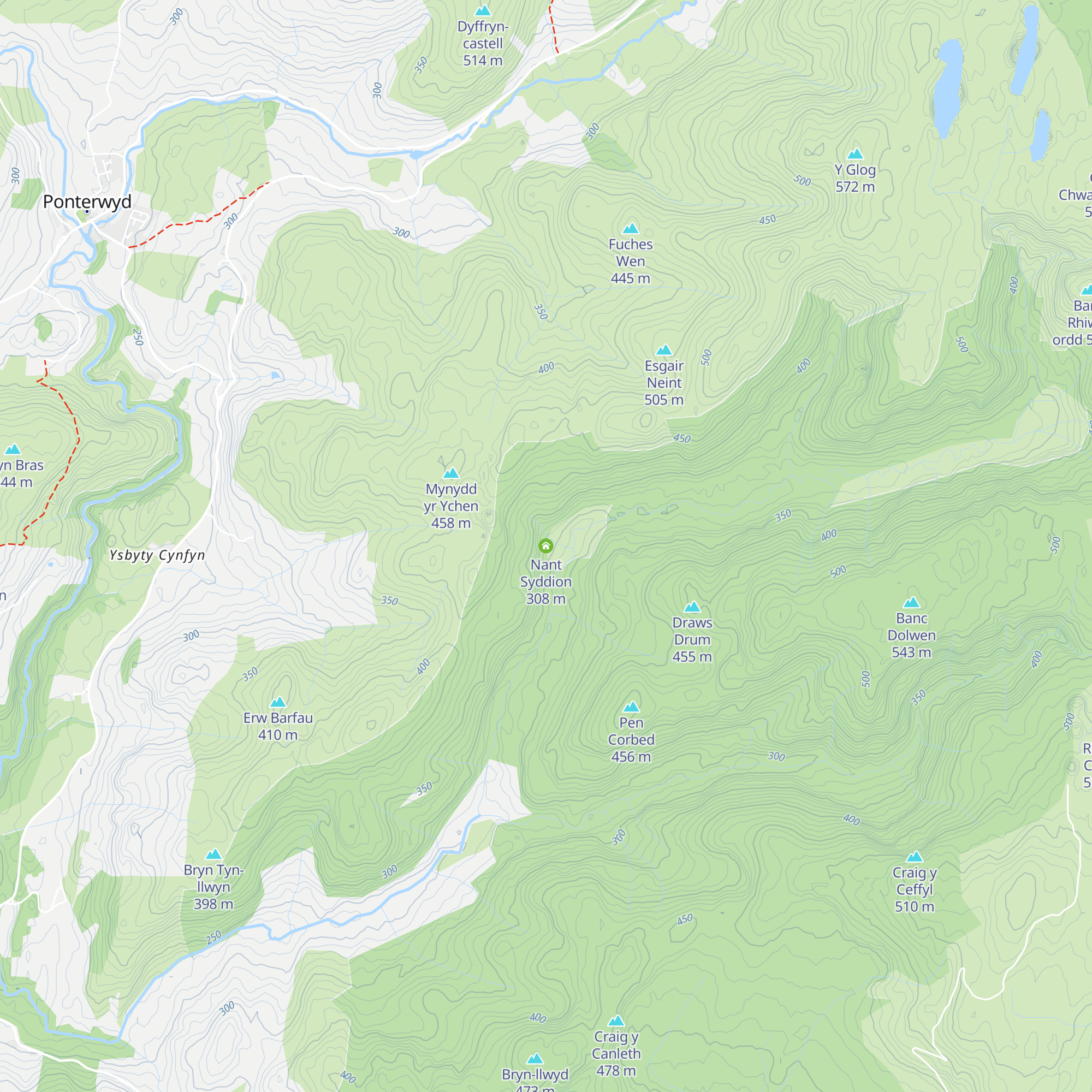 Nant Syddion map