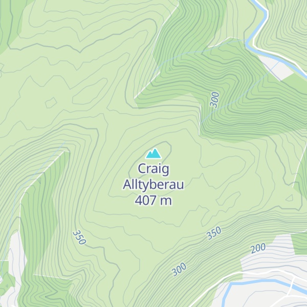 Map of Craig Alltyberau
