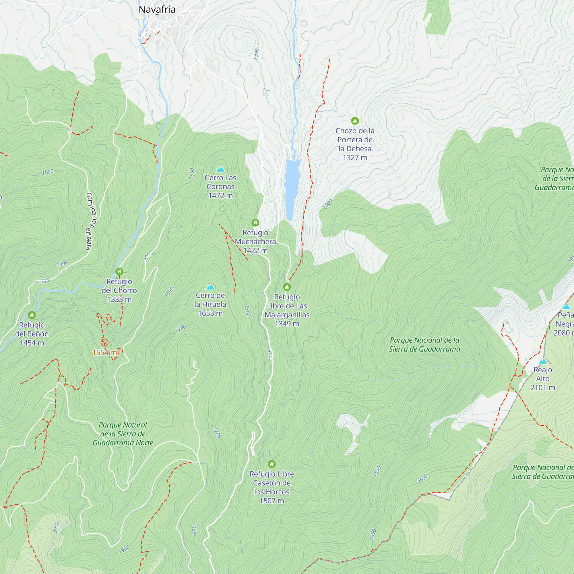 Refugio Libre de Las Majarganillas map