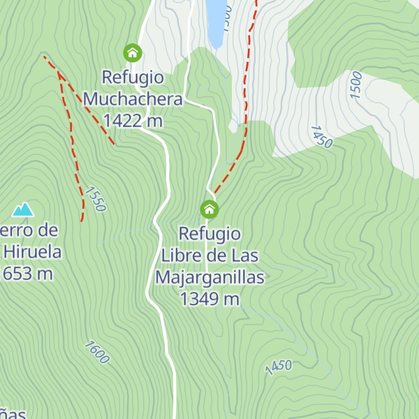 Map of Refugio Libre de Las Majarganillas