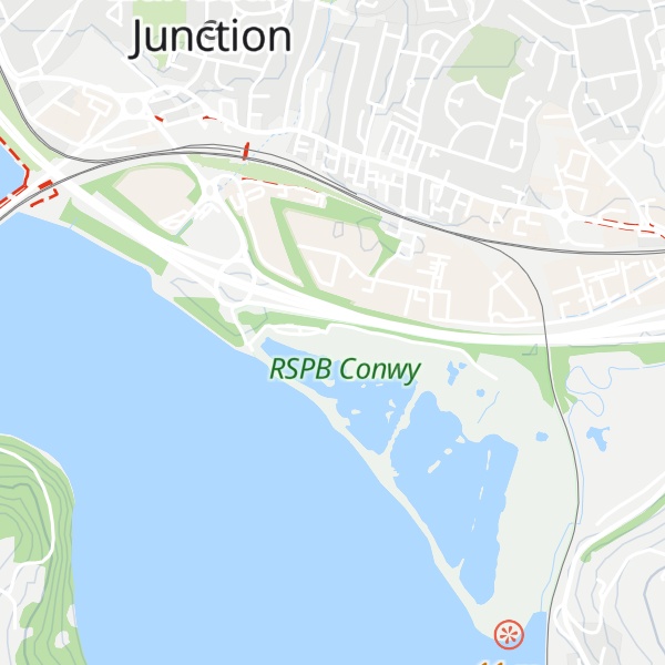Map of RSPB Conwy