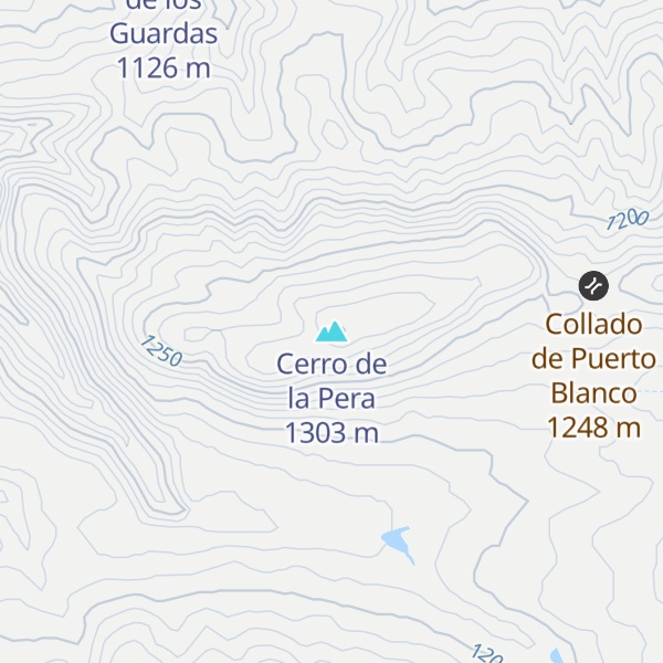 Map of Cerro de la Pera