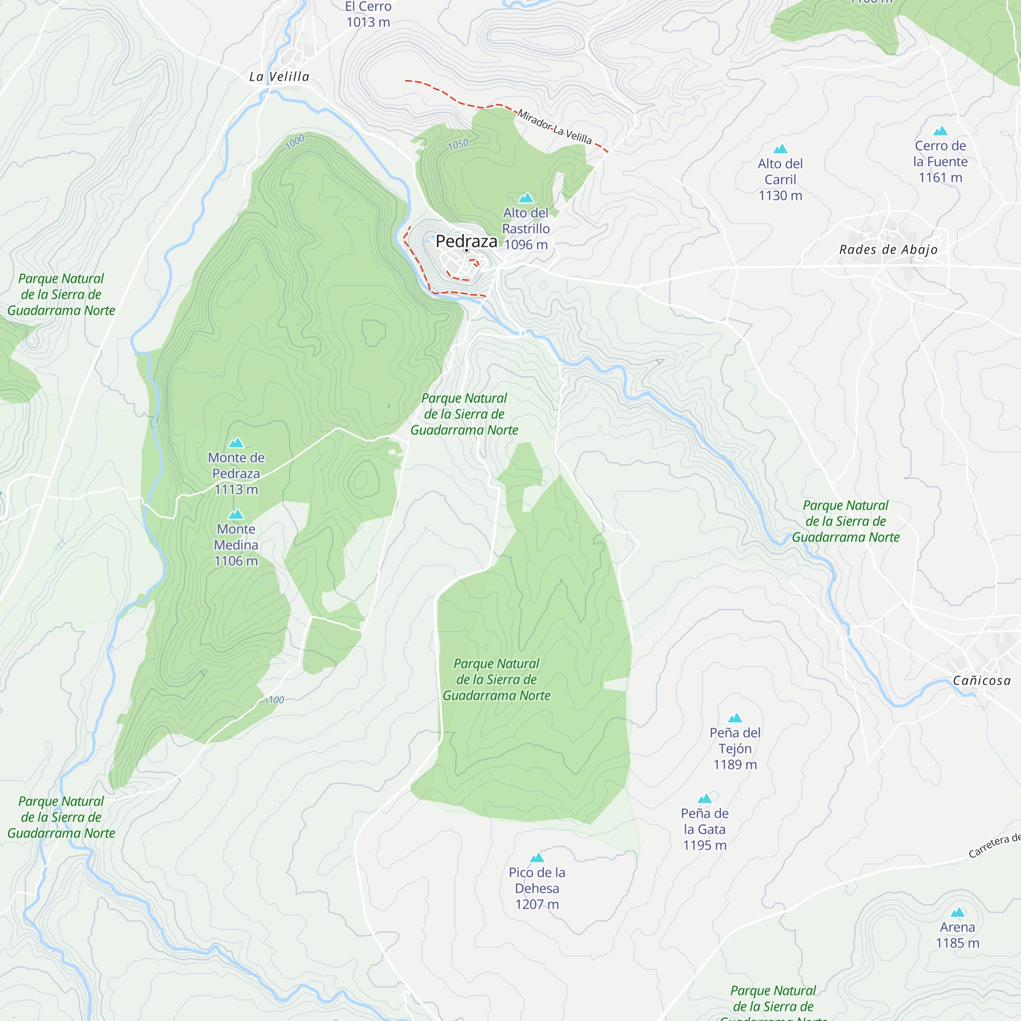 Refugio de la Dehesa Vieja map