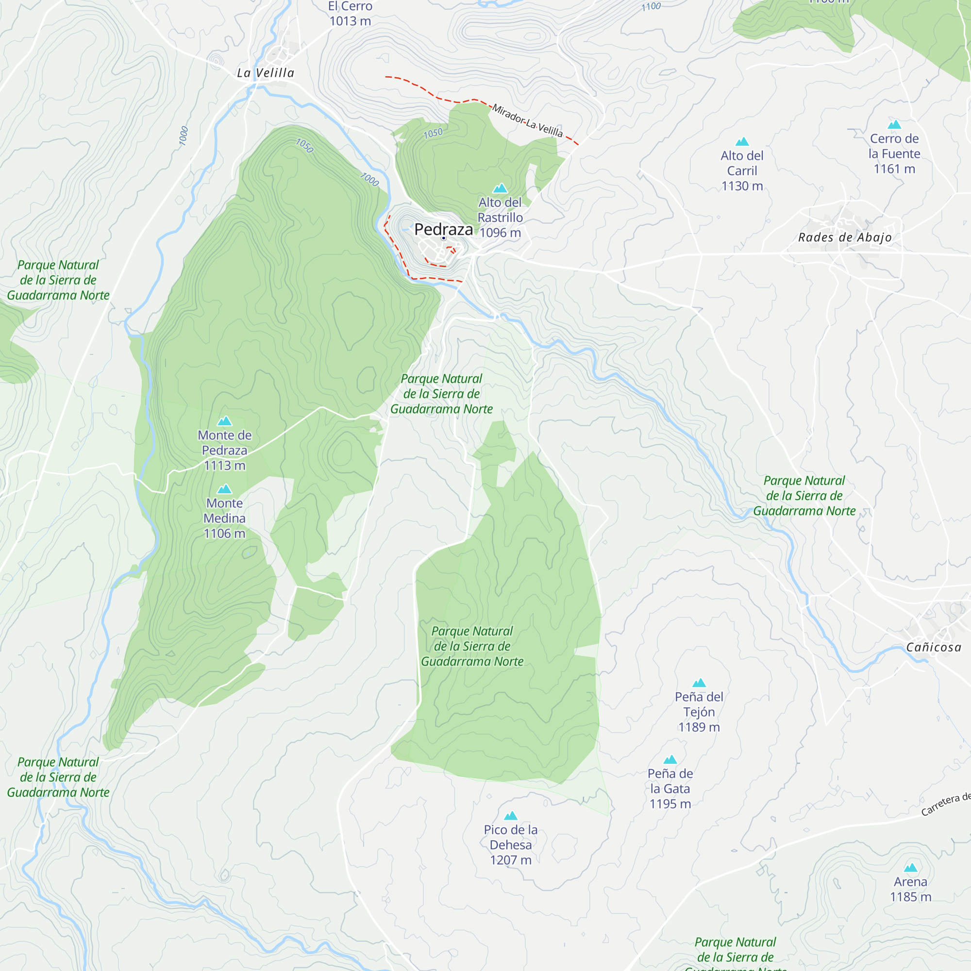 Refugio de la Dehesa Vieja map
