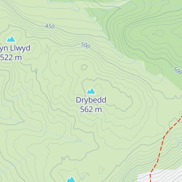 Map of Drybedd