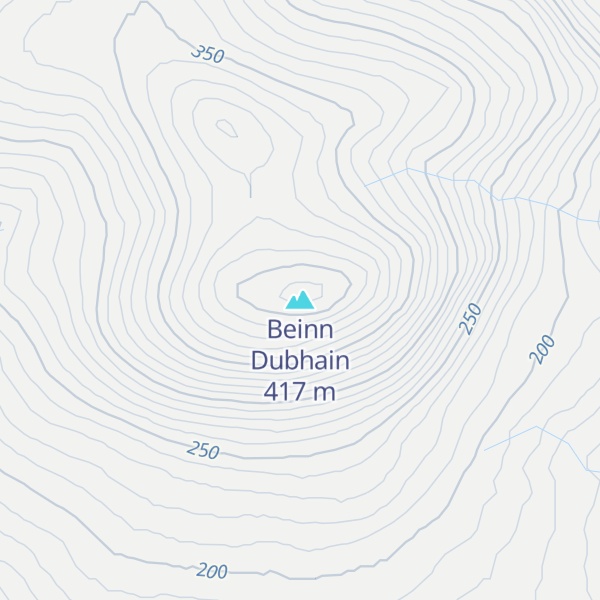 Map of Beinn Dubhain
