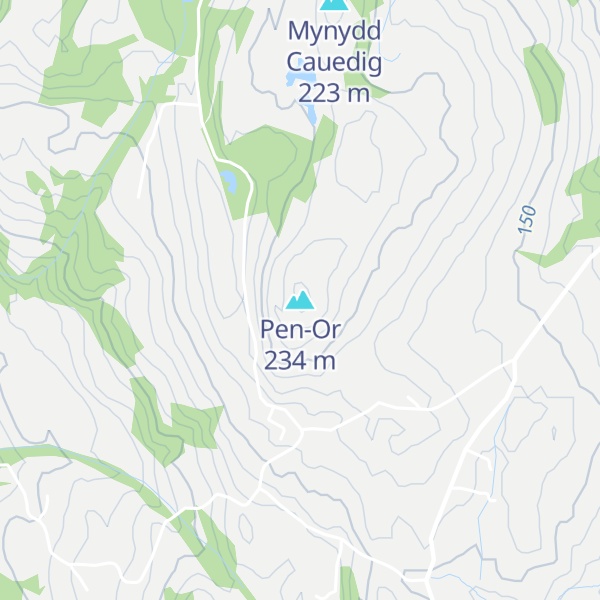 Map of Pen-Or
