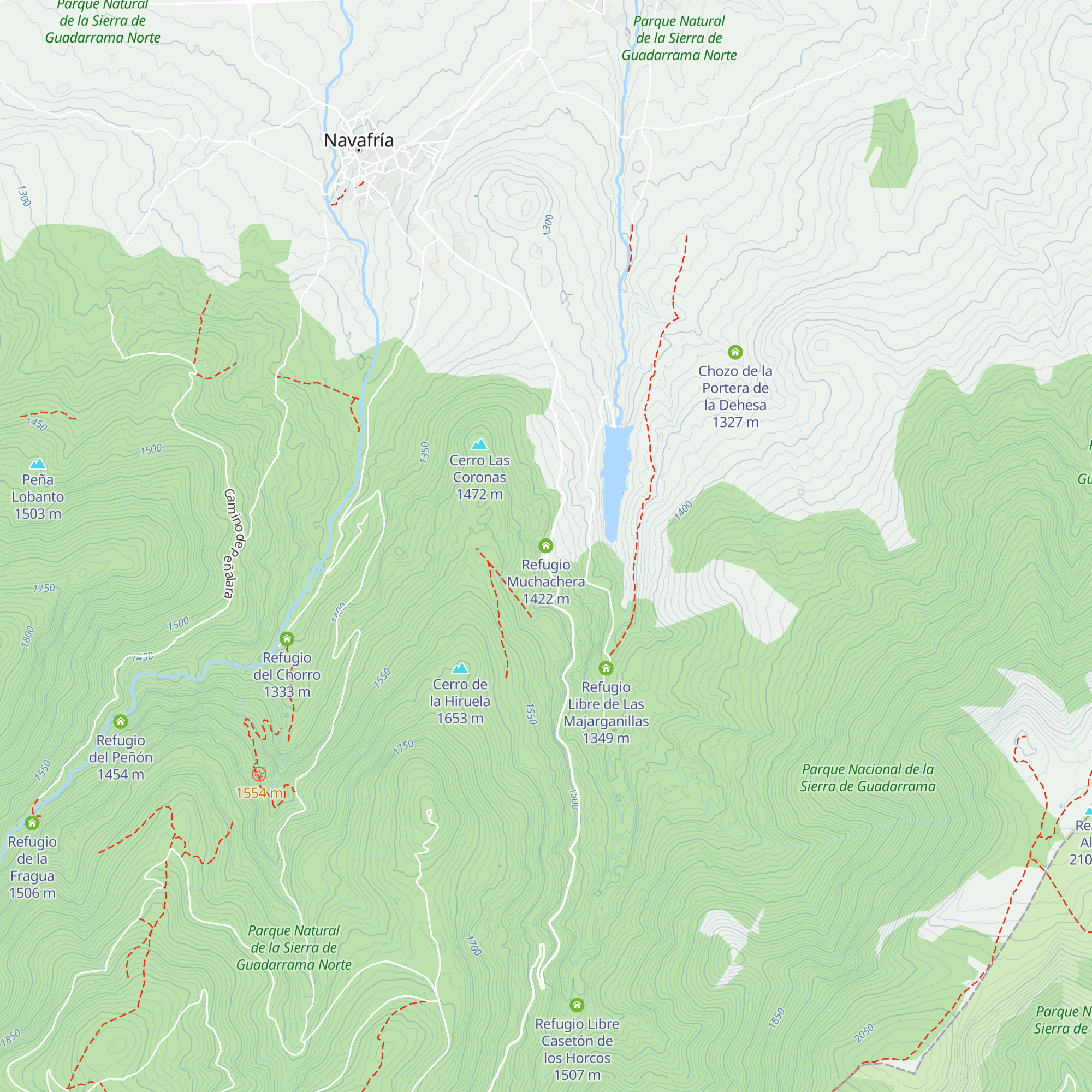 Refugio Muchachera map