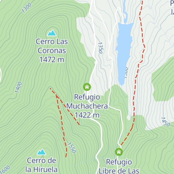 Map of Refugio Muchachera