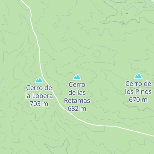 Map of Cerro de las Retamas