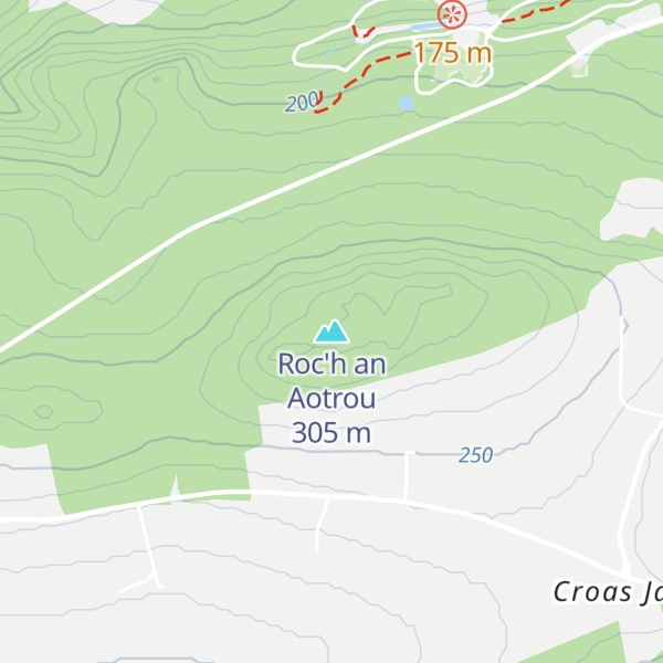 Map of Roc'h an Aotrou