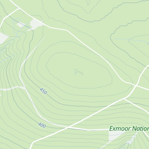 Map of Five Barrows Hill