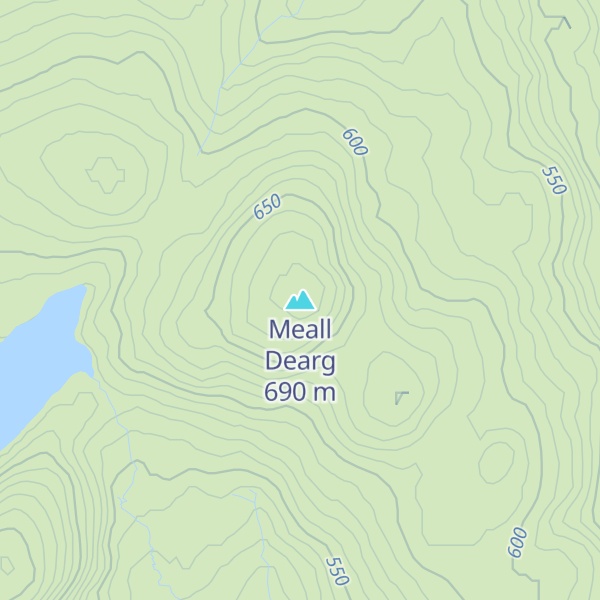Map of Meall Dearg