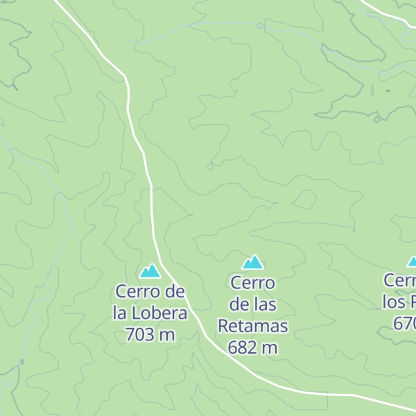 Map of Cerro de los Relojes