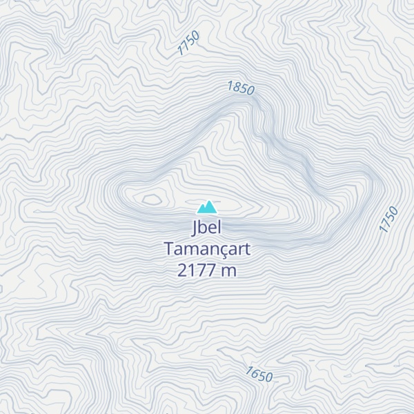 Map of Jbel Tamançart
