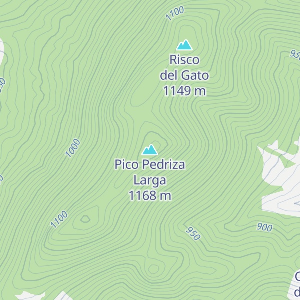 Map of Pico Pedriza Larga