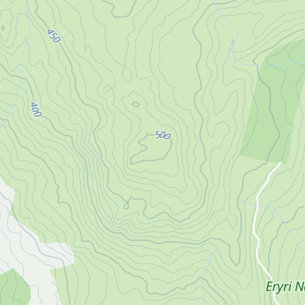 Map of Moel Cors-y-garnedd