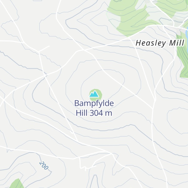 Map of Bampfylde Hill