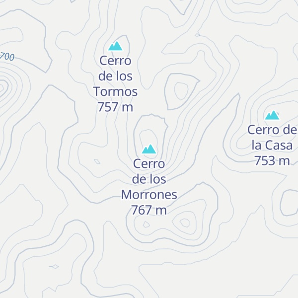 Map of Cerro de los Morrones