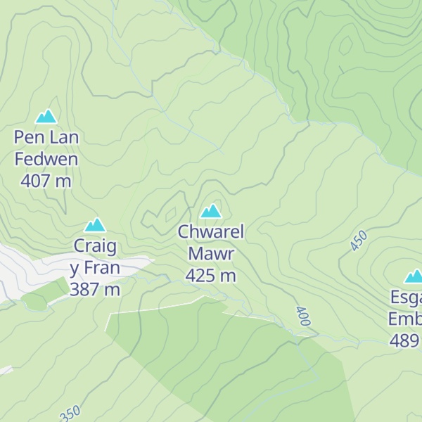 Map of Chwarel Mawr