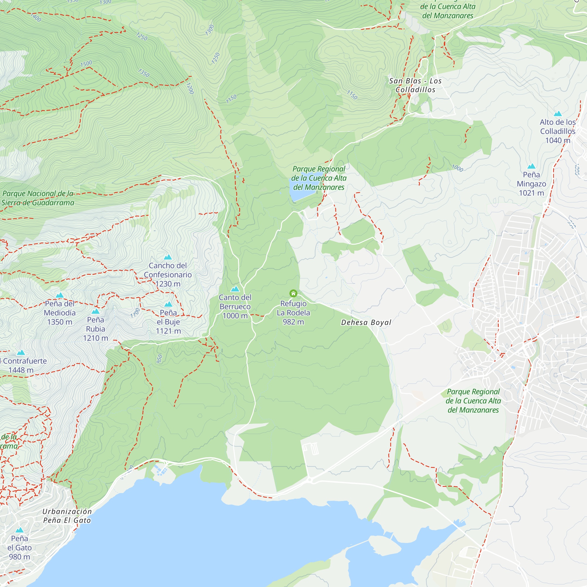 Refugio La Rodela map