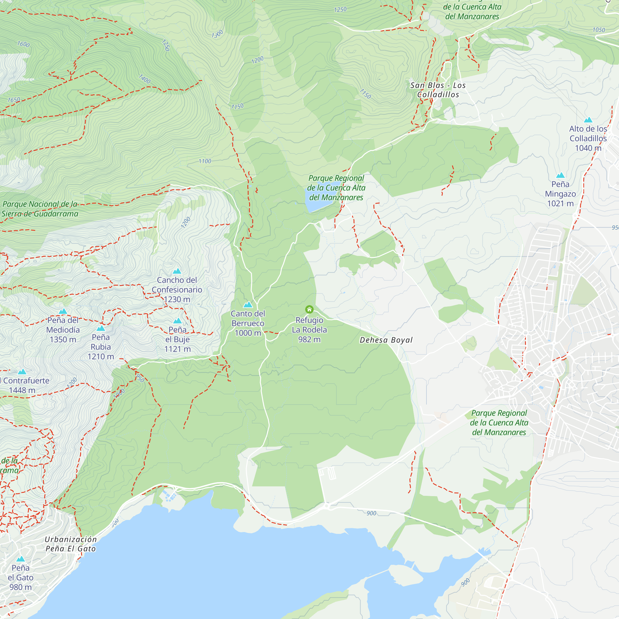 Refugio La Rodela map
