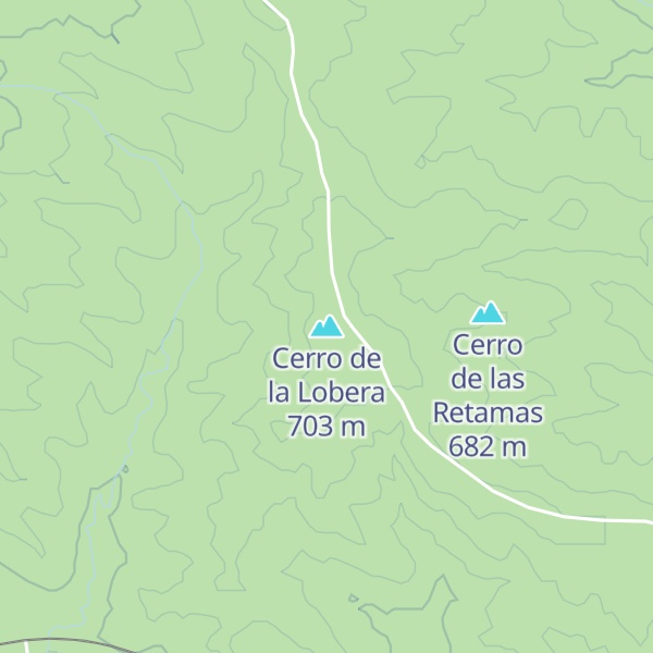 Map of Cerro de la Lobera