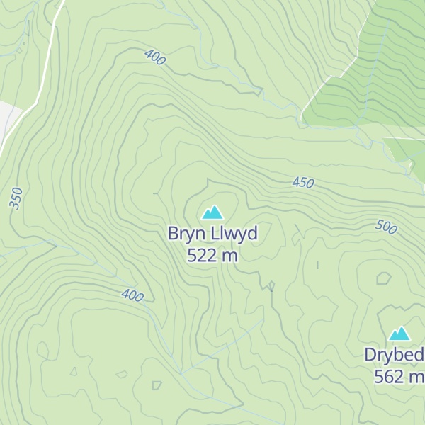 Map of Bryn Llwyd