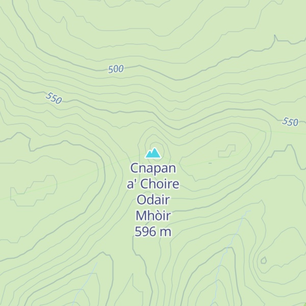 Map of Cnapan a' Choire Odair Mhòir
