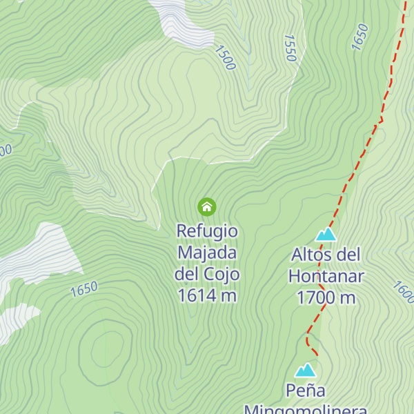 Map of Refugio Majada del Cojo