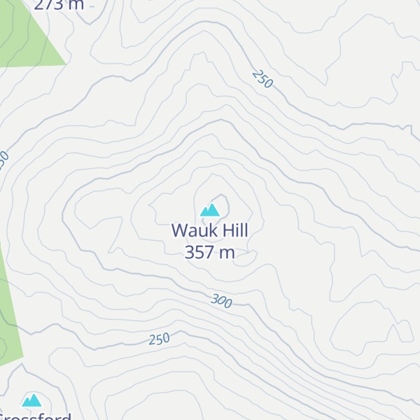 Map of Wauk Hill
