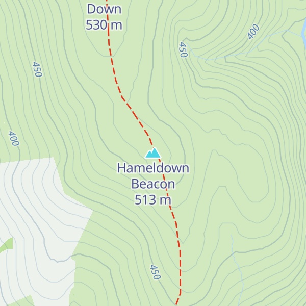Map of Hameldown Beacon