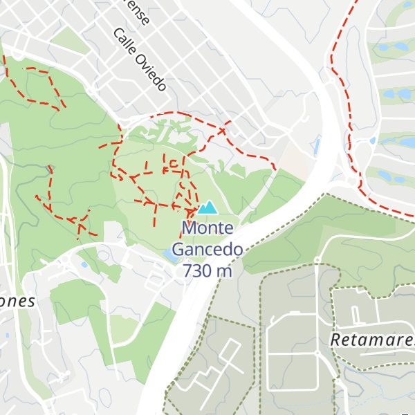 Map of Monte Gancedo