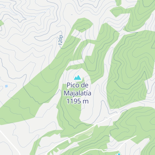 Map of Pico de Majalatía