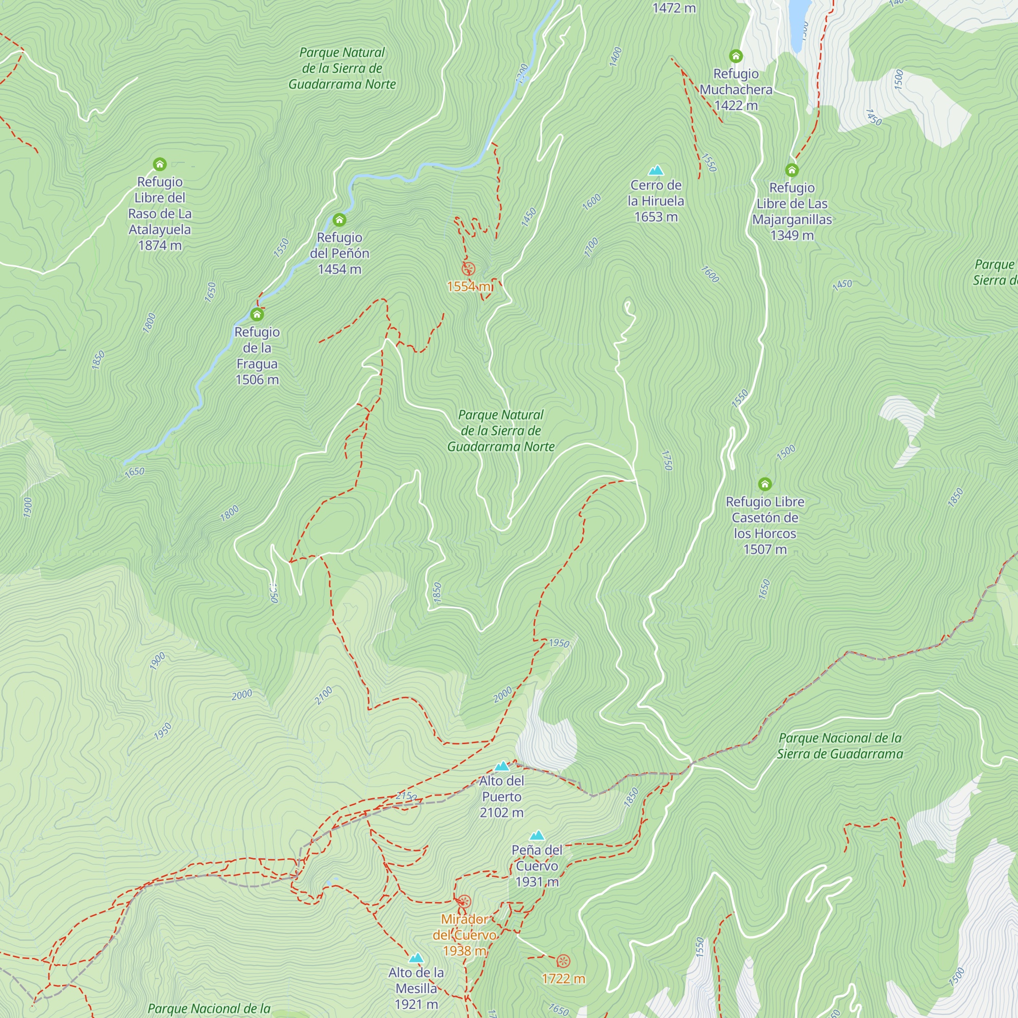 Refugio Regajohondo map