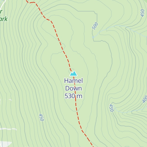 Map of Hamel Down