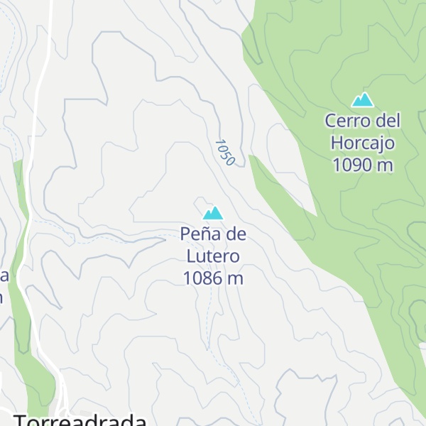 Map of Peña de Lutero