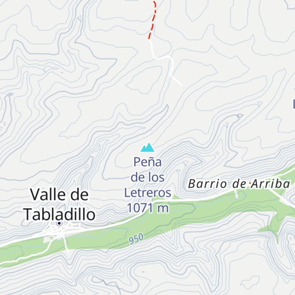 Map of Peña de los Letreros